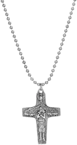 1928 jewelry company symbols of faith pope francis pendant pectoral cross beaded necklace 22 the good shepherd